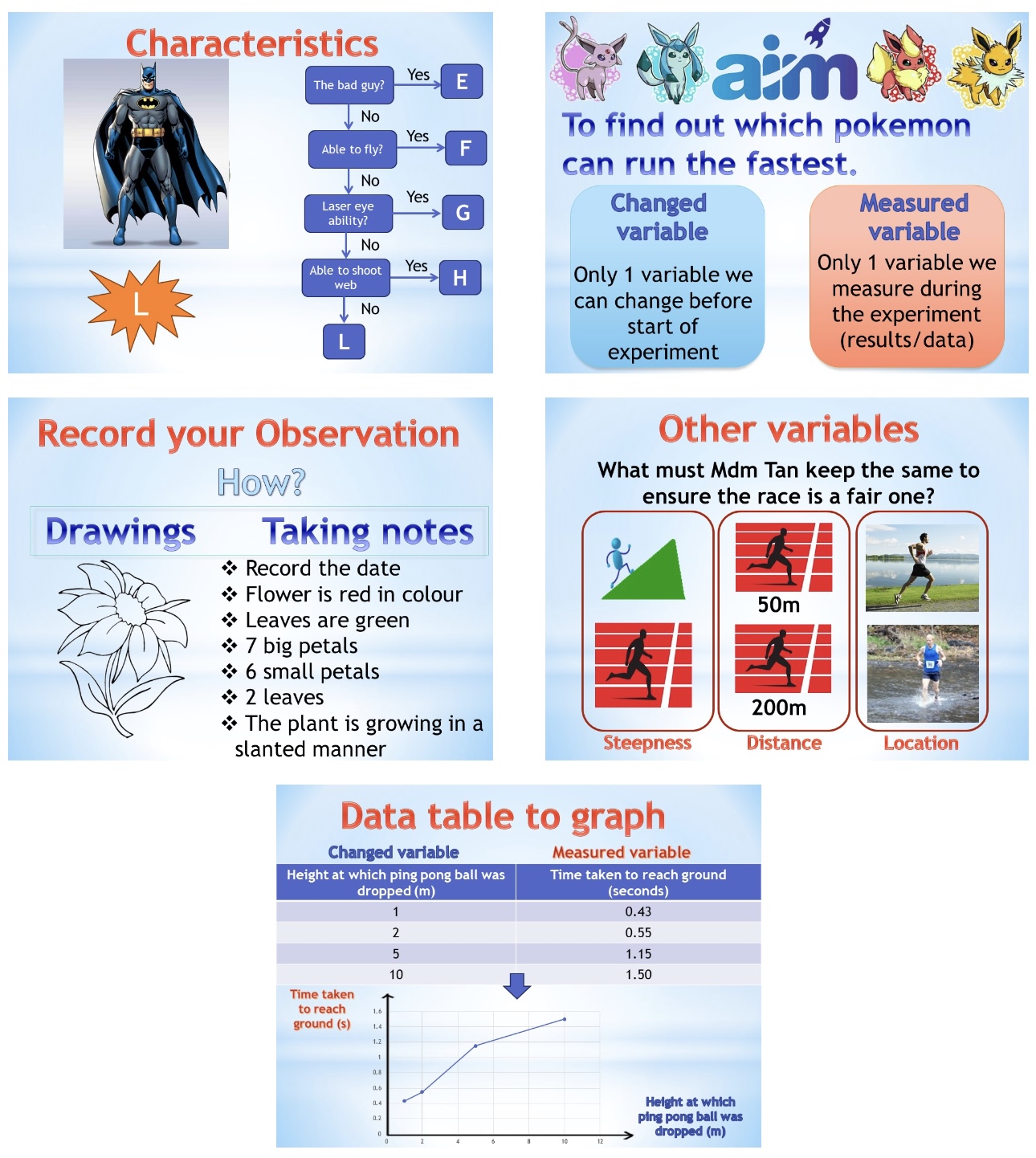 Explicit teaching of scientific process skills